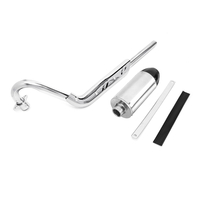 Pour Honda XR50 CRF50 50cc 70cc 90cc 110cc 125cc Tuyau de silencieux déchappement noir pour Bike