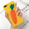 Pour iPhone 6 / 6S / 7/8 / X / XS/XS Max étui mignon motif carotte mat Soft TPU étui de protection antichoc couverture a