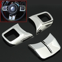 Pour Jeep Patriots Guide Wranglers 11-15 Décoration du volant Cadre à paillettes Intérieur