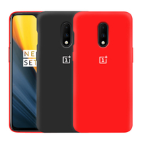 Pour OnePlus 7 Case Bakeey Original Logo Ultra Mince Silicone Liquide Soft Housse De Protection