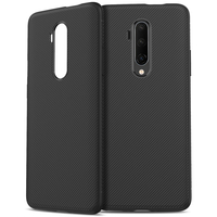 Pour OnePlus 7T Pro Bakeey Coque En Fiber De Carbone Texture Mince Soft En Silicone Protective