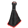 Pour Seat Leon 2000 2001 CarStyling Car 5 vitesses 12mm ligne rouge levier levier de vitesse avec une botte en cuir