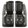 Pour Toyota Hilux (Vigo) 2004-2015 Paire Voiture LED Feu Arrière Feu stop Fumée Noir