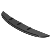 Pour voiture Kit de carrosserie de lèvre de pare-chocs avant noir brillant universel Spoiler