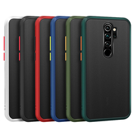 Pour Xiaomi Redmi Note 8 Pro Cas Bakeey Armor Antichoc Anti-empreintes digitales Mat Translucide Dur PC & Soft TPU Edge