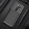 Pour Xiaomi Redmi Note 8 Pro étui Bakeey luxe en fibre de carbone antichoc Silicone Pro étui protecteur non original