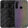 Pour Xiaomi Redmi Note 8 étui NILLKIN luxe lustre scintillement bouclier tissé Polyester + cuir PU étui de protection ar