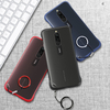 Pour Xiaomi Redmi 8 étui Bakey sans cadre Ultra mince mat avec anneau de doigt étui de protection PC dur