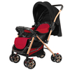 Poussette bébé pliable 3 en 1 Poussette de voyage portable Poussette bébé haute terre à quatre roues Réglage à trois vit