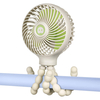 Poussette portative Mini ventilateur 2000mAh USB ventilateur de bureau réglable rechargeable 3 vitesses forme de poulpe