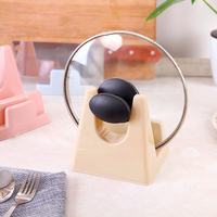 Pratique Pot Couvercle Étagère Porte En Plastique Couvercle Rack Stand Cuisine Accessoires Cuisson Rangement Outil