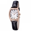 PREMA Mode Casual Chiffre Romain En Cuir PU Bande Femmes Montre À Quartz Montre-Bracelet