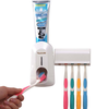 Presse-dentifrice automatique en plastique avec ensemble de salle de bain porte-brosse à dents