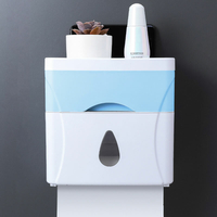 Presse murale ouverte boîte de papier hygiénique roulée à double étage étanche