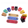 Pression en cuir souple fixation écouteur fil usb organisateur de câble dévidoir