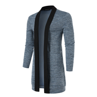 Printemps nouveau pull hommes à manches longues Patchwork mince tricoté Cardigan hommes de haute qualité décontracté hom