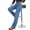 Printemps Été Thin Business Casual Straight Leg Élastique Jeans Longs pour les hommes