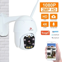 Pripaso 1080P Caméra IP sans fil PTZ extérieure Application mobile TuyaSmart avec caméra bidirectionnelle audio CCTV Aut