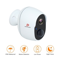 Pripaso 1080P Sans fil Batterie Alimenté Caméra CCTV IP Extérieur Intérieur Maison Étanche Sécurité Rechargeable Wifi Ba