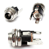 Prise audio de Jack en métal dalimentation dénergie de C.C de 5.5mm x 2.1mm avec lécrou et la rondelle