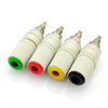 Prise banane 4Color 4mm cuivre pur grand courant reliure Post M5 goujons 30VAC-60VDC MAX fiche de connecteur banane 24A