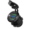 Prise de chargeur rapide double USB 12V-24V QC3.0 pour véhicule automobile