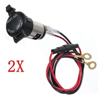 Prise de tracteur de vélo de moto de voiture de 2Pcs 12V 120W