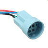 Prise femelle pour boutons poussoirs en métal à 5 broches de 19 mm Connecteur de prise de fil de commutation