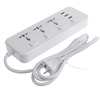 Prise électrique 3 prises + 3 barrettes dalimentation dextension USB 5V 2.1A US / UK Plug Cord