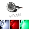 Projecteur de moto 12V 180lm 4 LED Phare de phare Lumière de brouillard automatique W / Angel Eye Halo Ring DRL