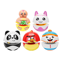 Projection de poupée de Tumbler lumineux mignon de Noël avec des jouets de bébé de musique pour le cadeau d