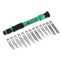 Prokits® PD-398 14Pcs Kit de sculpteur sur bois multifonction Graver Carver