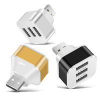 Prolongateur de chargeur USB étendu à 3 ports pour smartphone tablette