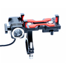 PROMEND Support de téléphone dalliage daluminium avec le phare de vélo 4.5-6.4inch Phone Clip de support pour