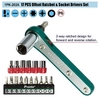 ProsKit 1PK-202A Jeu de clés à cliquet décalé 17 en 1 et tournevis à douille Torx Hex Metric Size