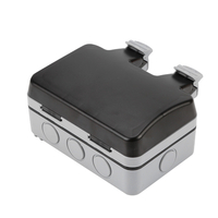 Protecteur commuté électrique imperméable simple / double de boîte de prise extérieure de prise