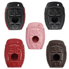 Protecteur de couvercle de clé PU Case 3 bouton pour Mercedes Benz C / E / S Classic W203 W210