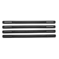 Protecteur de garde de pare-chocs anti-collision de bord de porte de voiture en fibre de carbone 4PCS