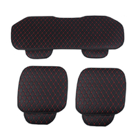 Protecteur de siège de voiture Housse de protection complète avant + arrière en cuir PU