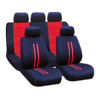Protecteur de coussin de siège de voiture en tissu polyester avant et arrière universel pour voiture cinq places