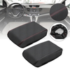 Protection de couverture de boîte de console daccoudoir central de voiture en cuir PU pour Honda CRV 12-16