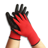 Protection de travail du jardin Nylon gant 1 paire gants de travail enduits de nitrile antidérapant résistant à lus