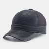 Protection doreille en simili cuir pour hommes garder au chaud chapeau de baseball