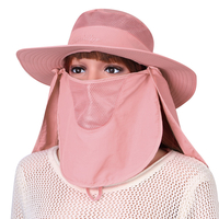 Protection du visage pliable - Bonnet de soleil solide amovible et respirant