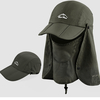 Protection solaire Couverture pliable Visière Visière Chapeau de pêche en plein air Été Casquette à séchage rapide Chape