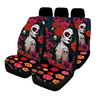 Protection universelle de siège de couverture de siège de voiture dimpression de fleur rouge dimpression
