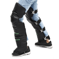 Protège-genoux en cuir PU de genouillères chaudes en cuir pour épaissir les Villus,  hiver,  coupe-vent