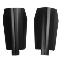 Protège-mains moto coupe cercueil gardes pour Harley Dyna Baggers noir