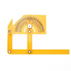 Protractor Angle Finder Precise Woodworking Measurement Tool 0° to 180° Outside Inside Angle Gauge Ruler Plastic Carpent