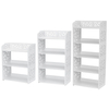 Présentoirs de support de chaussures de 3/4/5 niveaux blanc armoire dunité dorganisateur détagère de stoc
